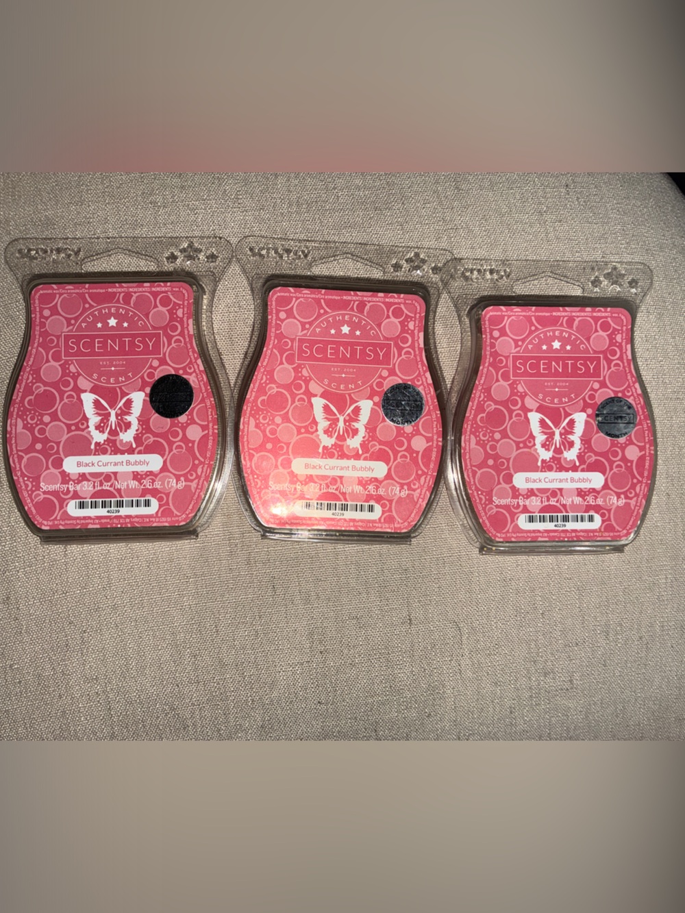 Scentsy Oink Currant bubbly Trio - Snap Cube Packs